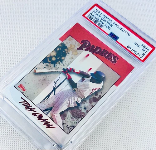 2021 Topps Project 70 Tony Gwynn By Futura Foil SP #/70 PSA 8 NM-MT 🔥
