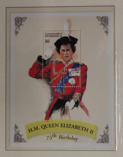 TIMBRE STAMP BIG BLOC DOMINICA Y&T#421 QUEEN ELISABETH II NEUF**/MNH-MINT~E66 - Zdjęcie 1 z 1