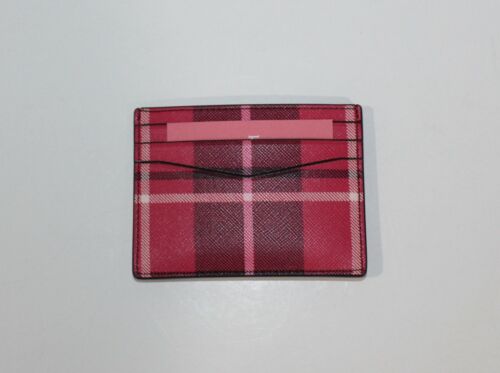 Kate Spade Staci Classic Plaid Small Slim Card Holder WLRO 0649 - Picture 2 of 2
