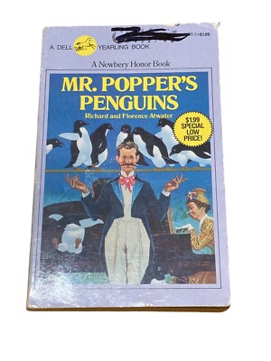 Mr. Popper's Penguins - Paperback By Richard Atwater - Vintage 1938
