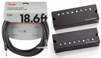 Seymour Duncan Nazgul & Sentient 8 String Soapbar Black Pickup Set (FENDER 18FT)