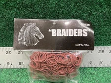 Intrepid International Braiders Braid Binders Bands Chestnut 500 Pack