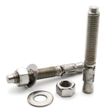 Wedge Anchors 304 Stainless Steel Concrete Masonry Expansion Anchors - 3/8"-16