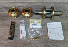 Baldwin EN.TRA.TRR Traditional Single Cylinder Keyed Entry Door - Brass (READ)