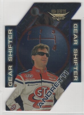1999 Wheels High Gear JOHN ANDRETTI Gear Shifter diecut card #GS11