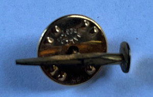 Vintage Brass Replica of a Nail Tie Pin Back, 1960's
