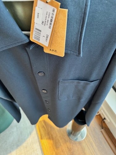 A.P.C Navy Blue 5 Button Coat- NWT $400 MSRP only $325.00 - Picture 6 of 7