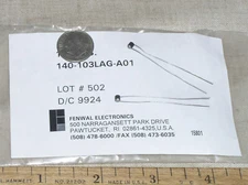 2 NEW NTC FENWAL TEMP SENSOR 10K 10 K DISK DISC AO1 THERMISTOR PROBE USA