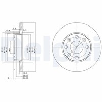 2X Delphi Bremsscheibe BG2148 FüR Opel Kadett Ascona Chevrolet Corsa Astra Cc Tr