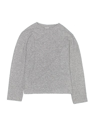 Cata's Girls Silver Pullover Sweater 10