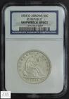1854 O Arrows Seated Liberty Half Dollar 50C (SS Republic) NGC SHIPWRECK EFFECT