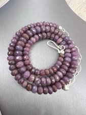 Sterling Silver Ruby Bead Necklace 18 NIB Jay...