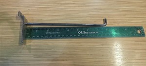 Slat Wall Hooks  8” Inch Stainless Steel Metal Chrome [100 pieces]