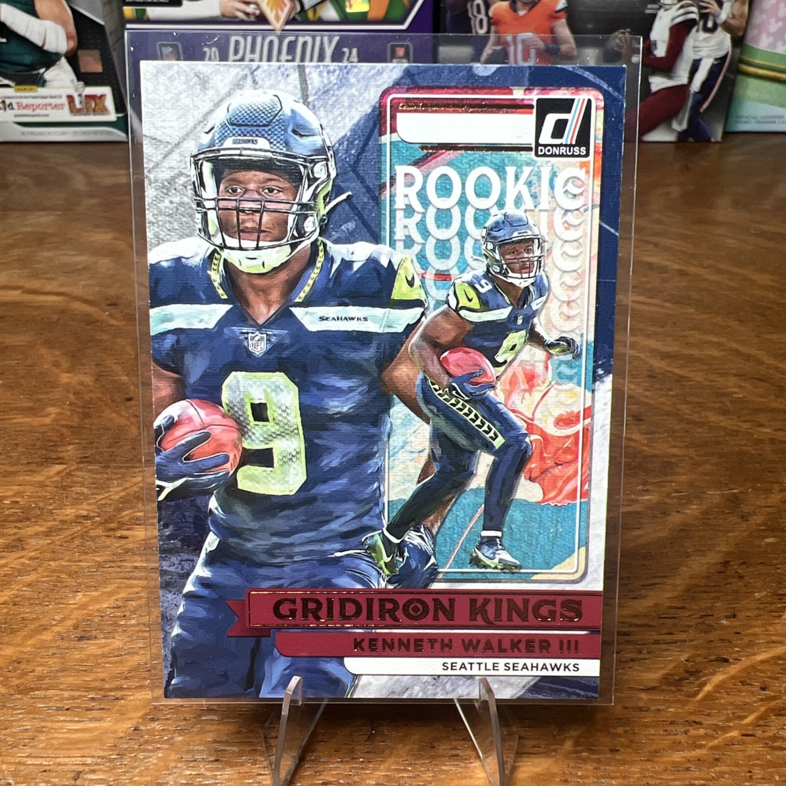 2022 Donruss Optic #RGK-14 Kenneth Walker III Rookie Gridiron Kings