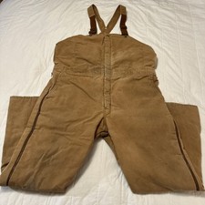 VTG Walls Zero Zone Bib Overall Carpenter Mens XL Regular Duck Canvas 44x29.5