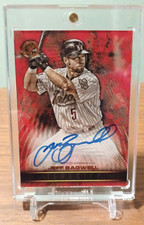 JEFF BAGWELL 2016 TOPPS LEGACIES OF BASEBALL TENACITY RED AUTO 1/5 AUTOGRAPH