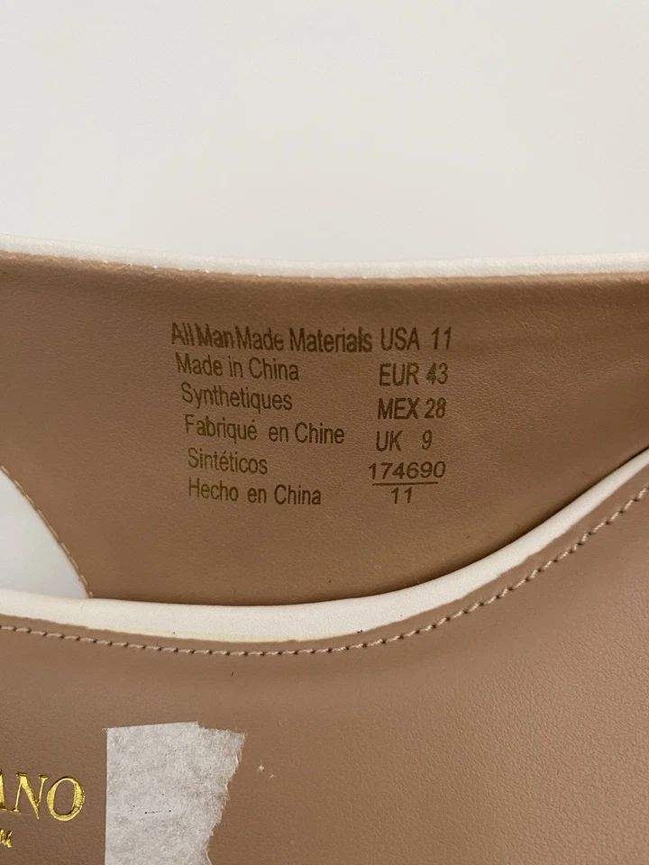 Christian Siriano para Payless Blanco Eslinga Trasera Mujer Plana Talla 11 Foto 3 de 4