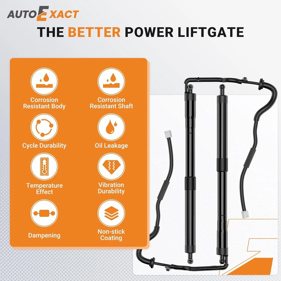 Puntales de elevación de escotilla trasera aptos para Toyota Highlander 2014-2019, puerta levadiza eléctrica Foto 4 de 4