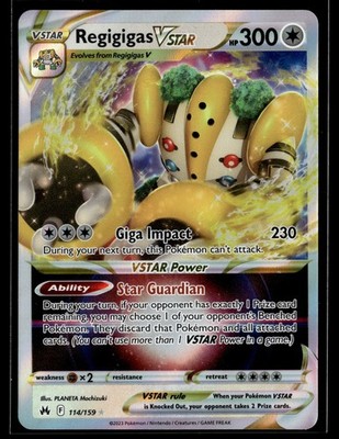 Pokemon TCG Crown Zenith #114/159 Regigigas VSTAR