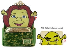 Loungefly Shrek Princess Fiona Cosplay Mini Backpack and Shrek Wallet Exclusive