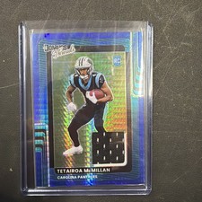 2025 Optic Tetairoa Mcmillan Donruss Threads Blue Hyper Prizm Rookie