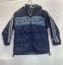 Starter Boys Jacket Size Medium Blue Zip up in good Condition