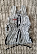 Vintage SNUGLI Original Baby Carrier Blue White Stripe Adjustable Lightweight