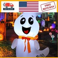 4 FT Halloween Inflatable Ghost with LED Lights for Ultimate Party Decor