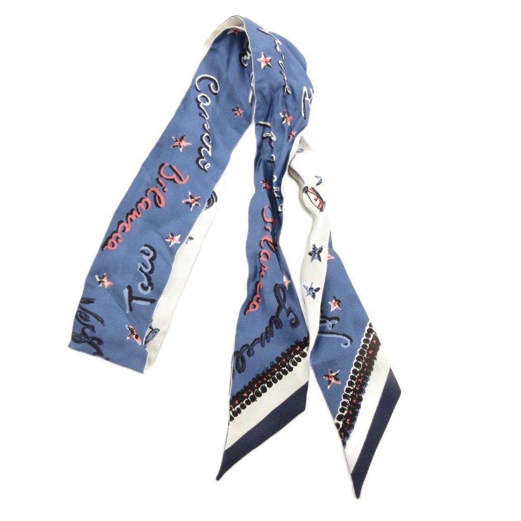 Fendi 23Ss Astrology Rappy Ribbon Scarf Constellation Pattern Women's Authentic thumbnail 2