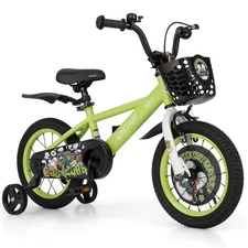 14" Kid’s Bike for 3-5 with Height-Adjustable Handlebar & Saddle Handbrake