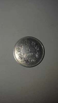 Monnaie 5 Francs. 1949 . Lavrillier. Aluminium. 9 fermé. - Photo 1/2