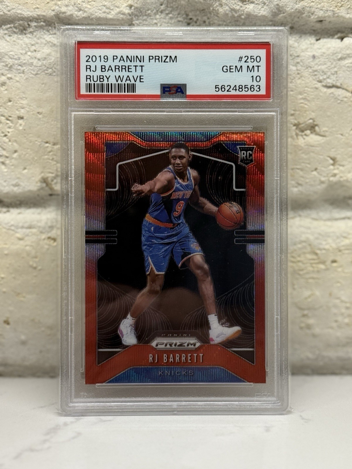 2019-20 Panini Prizm - Rookie RJ Barrett #250 Ruby Wave Prizm (RC)