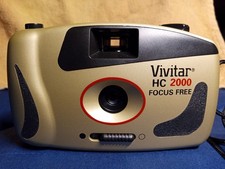 Vivitar Camera HC 2000 Focus Free 35mm Film Compact Point Shoot