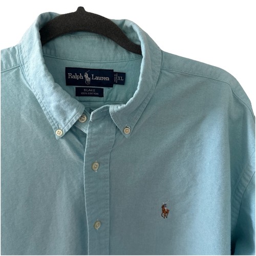 Polo Ralph Lauren Herren XL Hemd Blake Blau Button Down Langarm - Bild 9 von 9