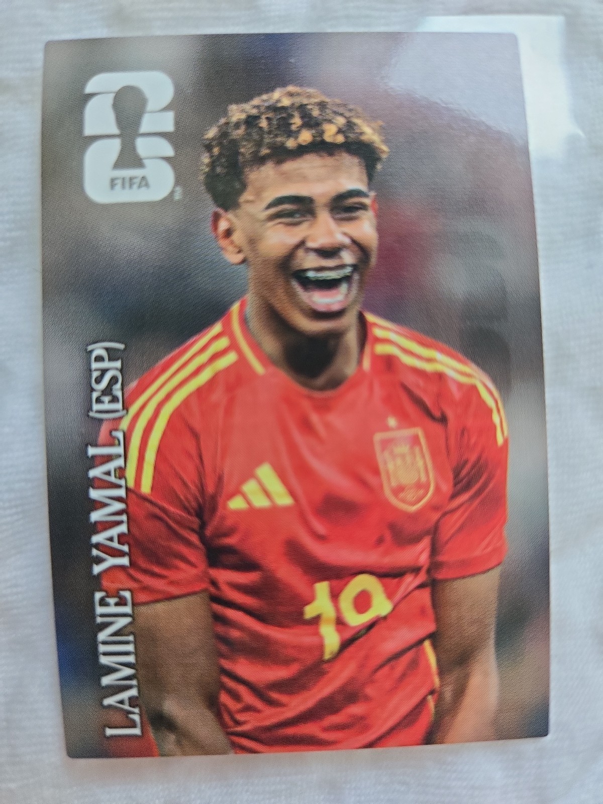 2026 FIFA World Cup Coca-Cola CC1 Lamine Yamal Spain Sticker, LATAM, 1.5 × 2.3