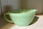 Vtg Anchor Fire King Jadeite Bowl With Handle