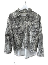 ZARA Camicetta Donna Fantasia Serpente Casual Streetwear (IT 38, EU 34, INT XS)