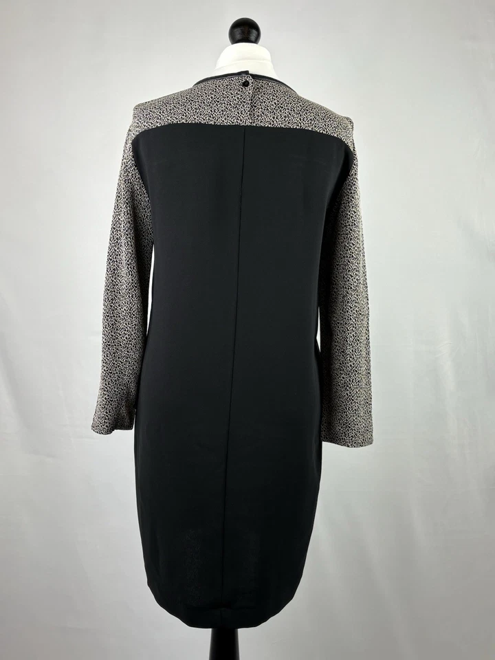 Vestido Max Mara Flecos Negro Lápiz Uk10/M ¡¡Excelente!!! Foto 4 de 4