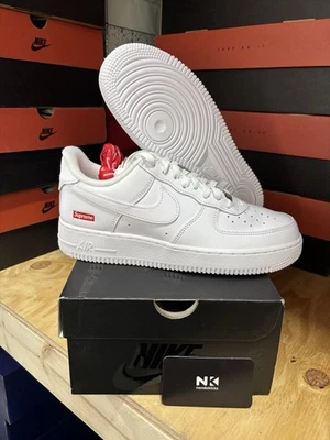 Preços baixos em Nike Air Force 1 Supreme White | eBay