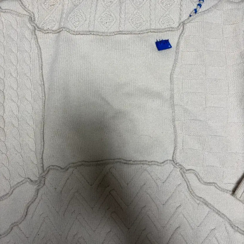 Zara x Ader Error Patchwork Oversized Knit Sweate… - image 3