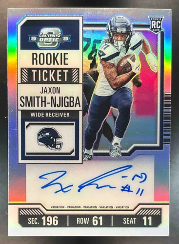Jaxon Smith-Njigba [RPS Autograph] #117 2023 Panini Contenders Optic card