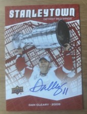 2025-26 Detroit Red Wings Centennial Stanleytown Dan Cleary Autograph