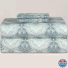 Briarwood Home  Printed Flannel Sheet Set, 100 Natural Cotton, Soft, Warm  Dee