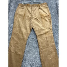 Vintage LL Bean Corduroy Pants Mens 40x30 Tan Brown Made in USA Straight Leg