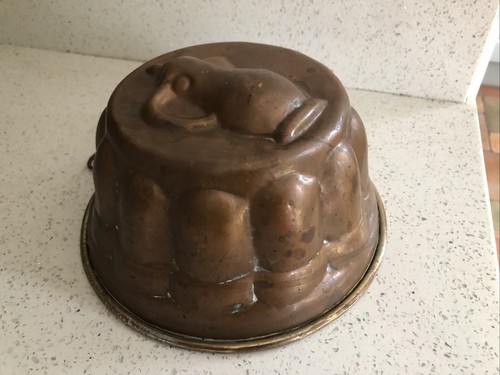 Vintage Copper Jelly Blancmange Mould Mold Coffee Pot Design French Origin ? Vgc - Picture 5 of 9