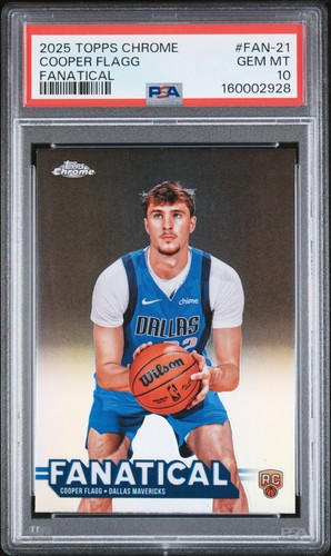 2025 Topps Chrome Cooper Flagg Base (PSA 10)