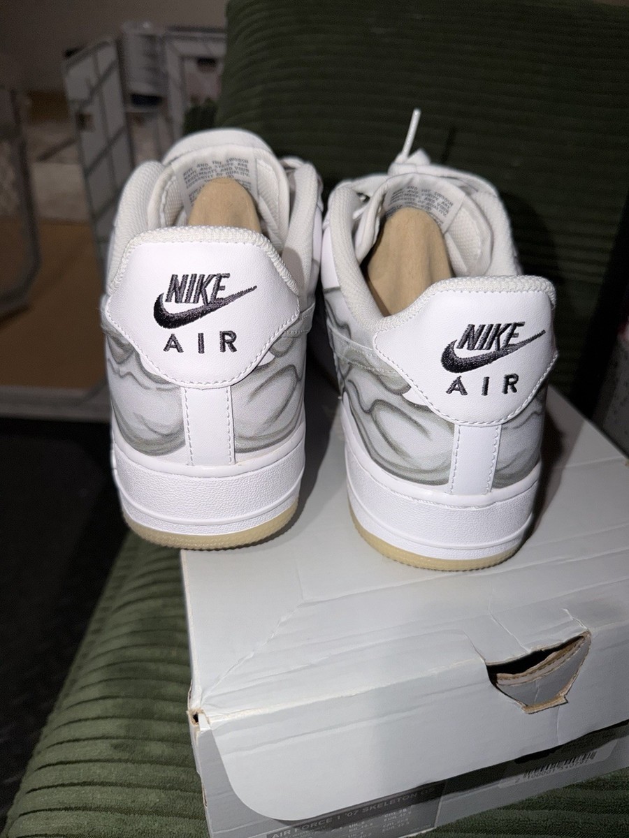 Nike Air Force 1 Skeleton Halloween 2018 Men's Size 9 883212952929