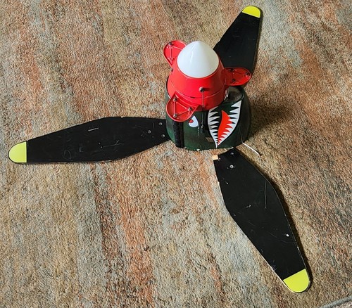 Craftmade WB348TS WarPlanes Tiger Shark Airplane Ceiling Fan 48 Vintage