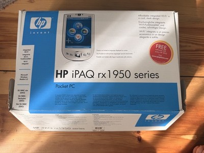 HP iPAQ rx1950 Pocket PC   full boxed / OVP / disks / cables / stand