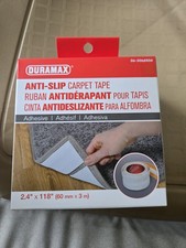 NEW DURAMAX 2.4" x 118" ANTI-SLIP CARPET TAPE Rug High Traction Grip 06-306480